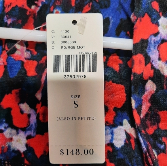 NWT HD in Paris (Small) Floral Knit Swing Saraid Print Dress Anthropologie - Picture 6 of 9